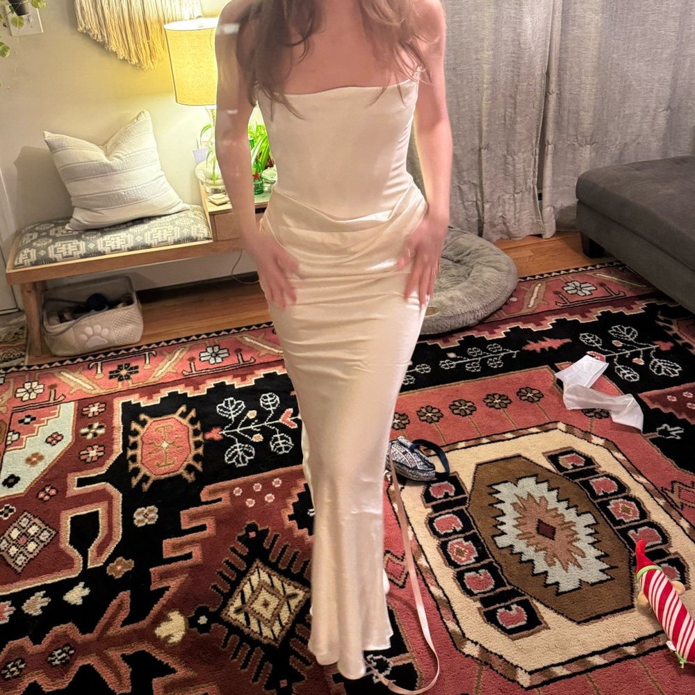 House of CB PERSEPHONE White Corset Dress